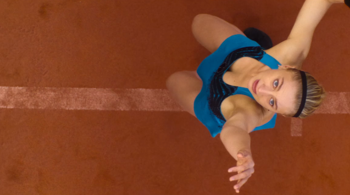 Justine serving in Fifteen-Love